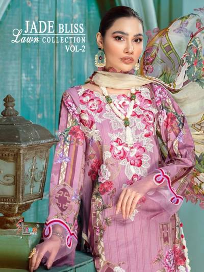 Jade Bliss Lawn Collection Vol 2 By Shree Fab Fancy Cotton Lawn Salwar Kameez Collection